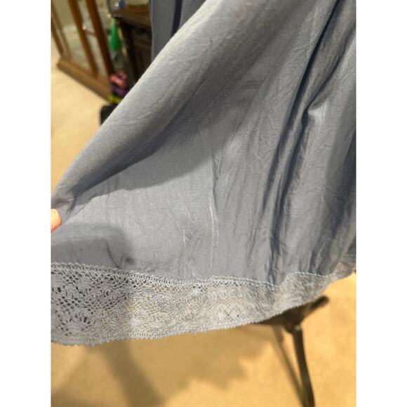 ⭐️ Women’s Grace + Karma Blue Prairie Lace Top Size Large Romantic - Picture 3 of 7